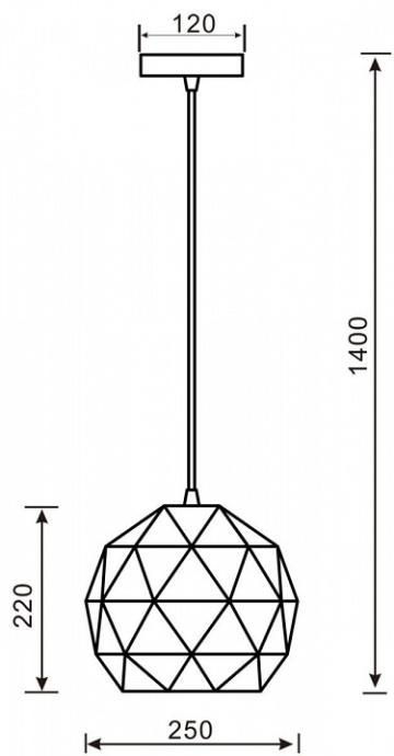 Подвесной светильник Deko-Light Asterope round 342129 - 1
