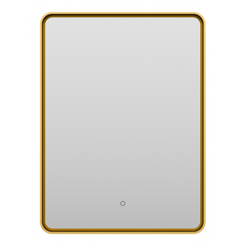 Зеркало Brevita Mercury 60x80 с подсветкой, золото  MER-Rett6-060/80-gold - 0