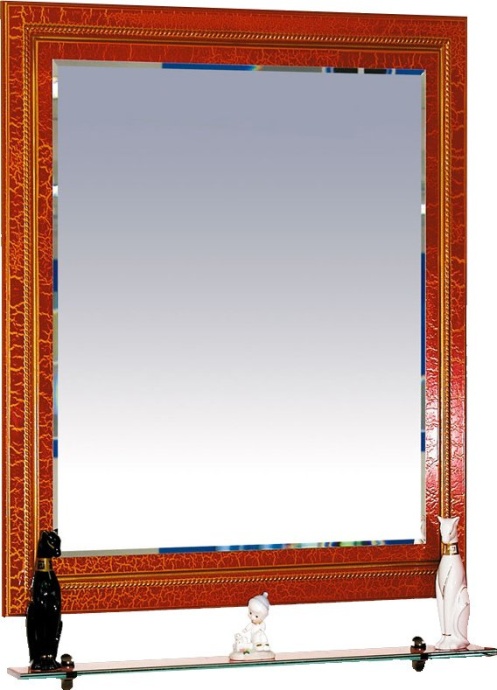 Зеркало Misty Fresko 75 красное краколет Л-Фре03075-0417 - 2