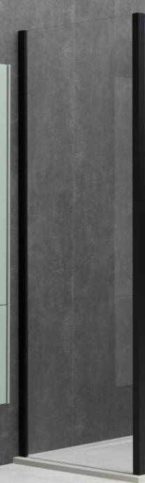Боковая стенка Allen Brau Priority 100х200 стекло прозрачное профиль черный матовый  3.31021.BBA - 0