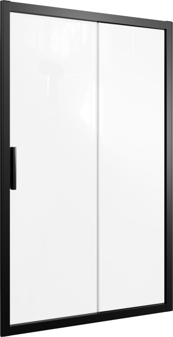 Душевая дверь в нишу STWORKI Стокгольм 110 см профиль черный матовый 3GW059TTKK000 - 5