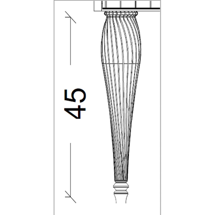 Ножки для тумбы Boheme Armadi Art Vallessi Avangarde Spirale 45 белый 848-W-45 - 5