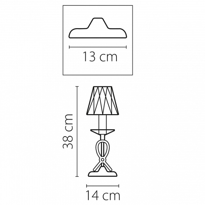 Настольная лампа декоративная Osgona Riccio 705912 - 1