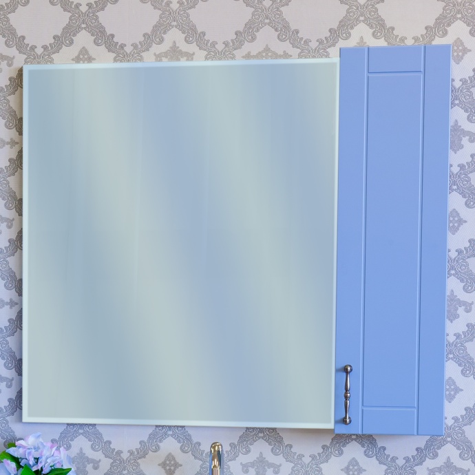 Зеркало-шкаф Sanflor Глория 85 R, голубой С000005692 - 0