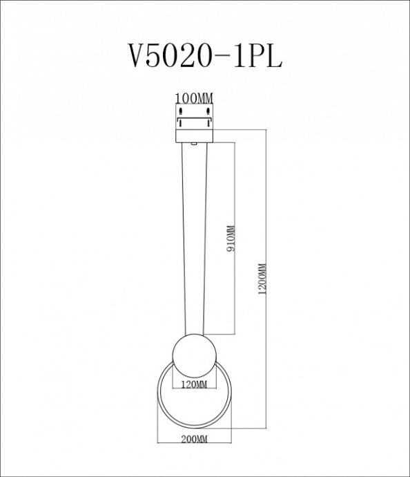 Подвесной светильник Moderli Yumi V5020-1PL - 2