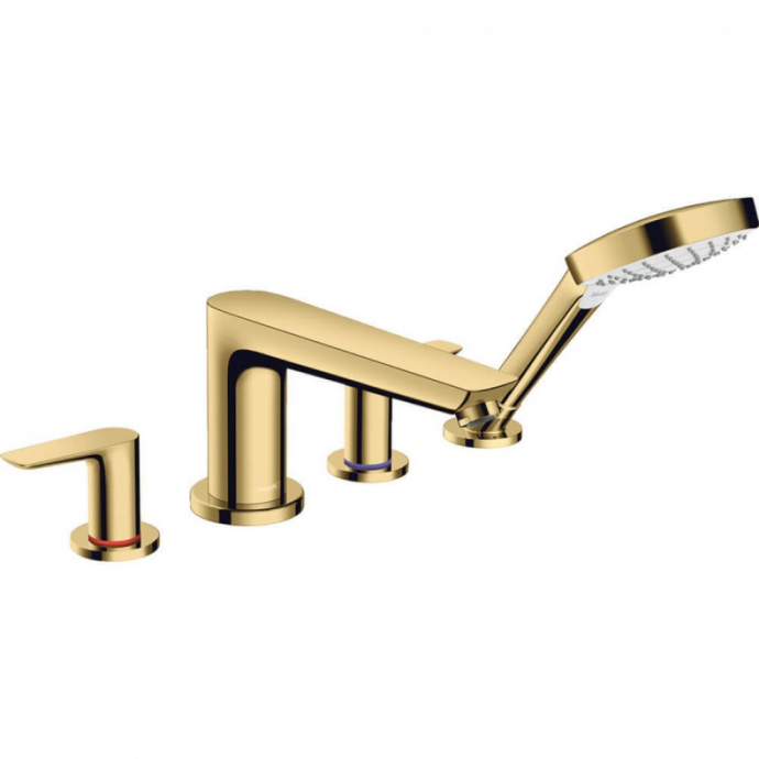 Смеситель на борт ванны Hansgrohe Talis E полированное золото 71748990 - 0