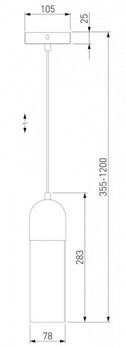 Подвесной светильник Eurosvet Airon 50180/1 янтарный - 1