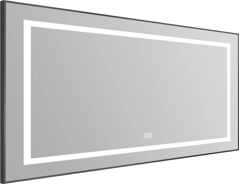 Зеркало BelBagno Kraft 88.5х68.5 с подсветкой, подогревом, черное  SPC-KRAFT-1085-685-TCH-WARM-NERO - 2