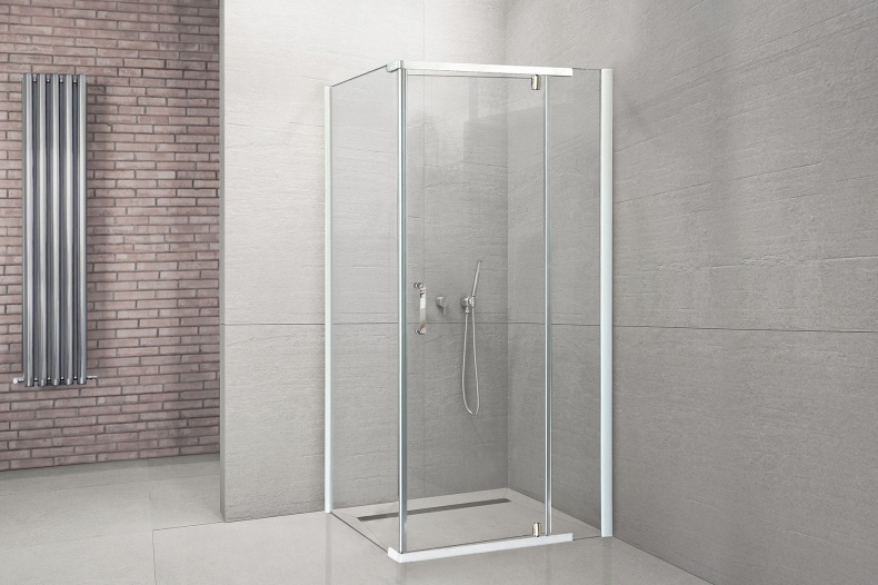 Душевой уголок Royal Bath HPVD 80х90 профиль белый стекло прозрачное RB9080HPVD-T - 1