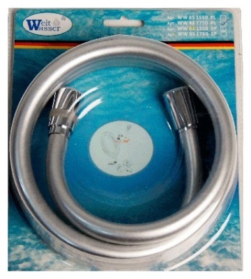 Душевой шланг WeltWasser WW BS 1550 PL серебристо-серый  10000001949 - 0