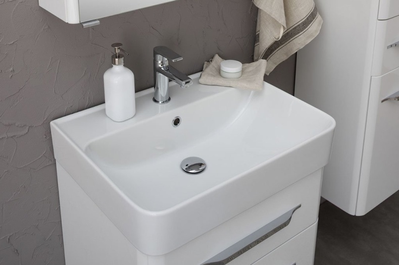 Мебель для ванной Aquanet Виченца 60 белый глянец - 3