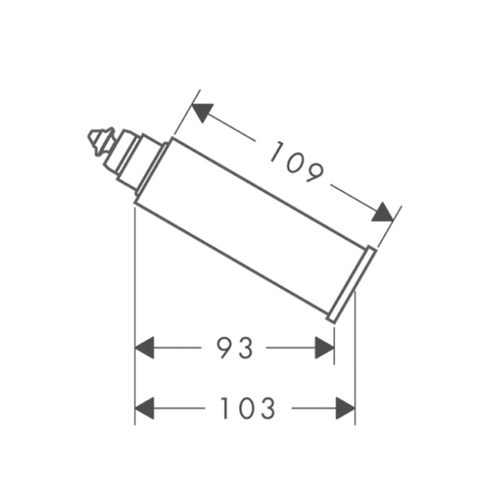 10981000 STARCK II | Удлинитель излива 60мм для ванны хром AXOR - 1