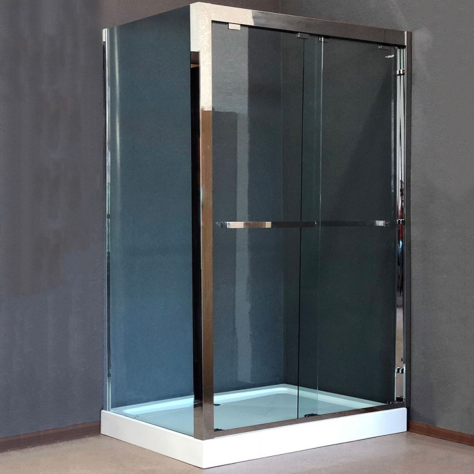 Душевой уголок Royal Bath 140х80 R профиль хром стекло прозрачное RB-L2011-1400-8-R - 0