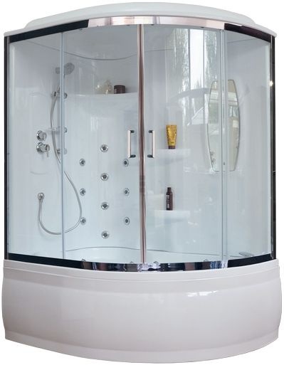 Душевой бокс Royal Bath ALP 150x100 L с гидромассажем стекло прозрачное RB150ALP-T-CH-L - 0