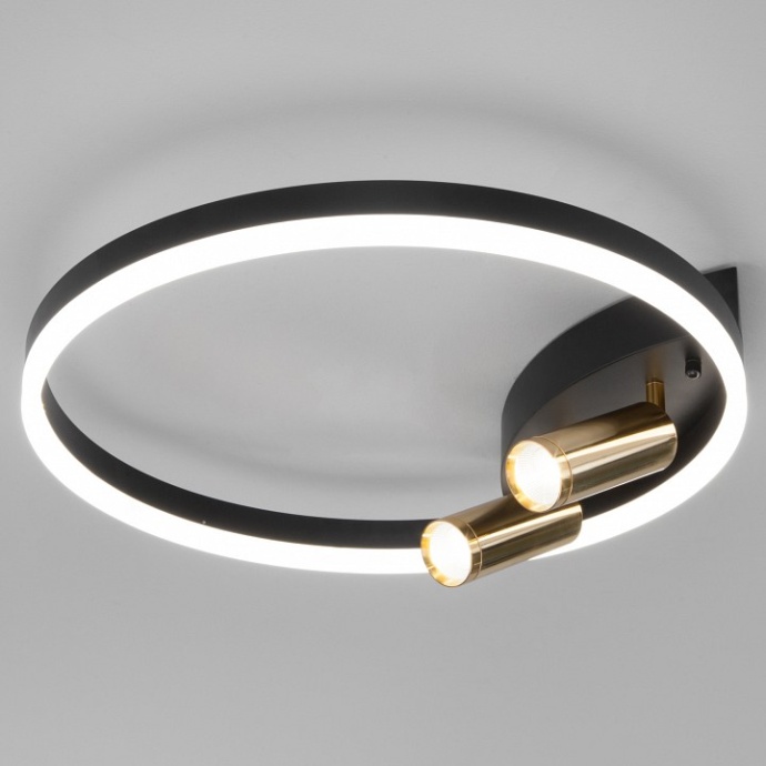 Накладной светильник Eurosvet Luminari 90247/3 черный/золото Smart - 0