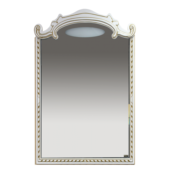 Зеркало Misty Элис 80 белое с золотом Л-Эли02080-013 - 0