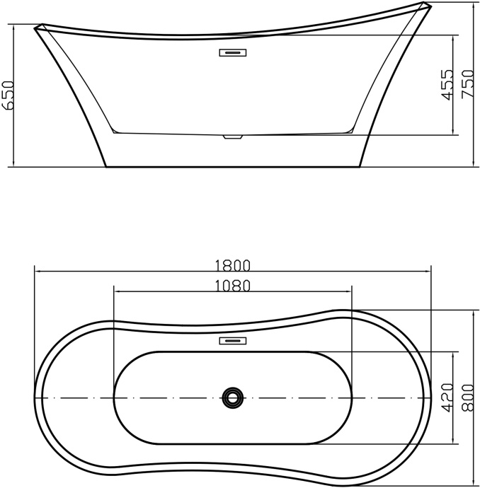 Акриловая ванна Swedbe Vita 8834 - 3