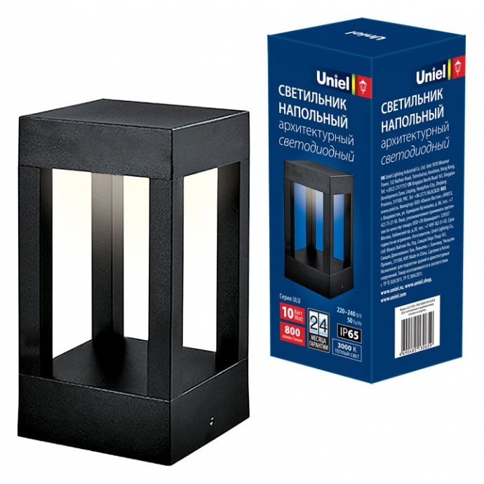 Уличный светодиодный светильник Uniel ULU-T03A-10W/3000K IP65 Black UL-00006815 - 0