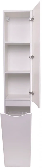 Шкаф-пенал для ванной Style Line Бергамо 30 Люкс Plus, белый  СС-00002329 - 1