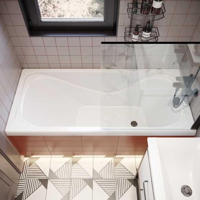 Акриловая ванна DIWO Самара 170x75, пристенная, прямоугольная, российская, в современном стиле, с ножками 506659 - 4