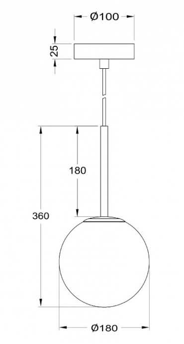 Подвесной светильник Maytoni Basic form MOD321PL-01G2 - 2