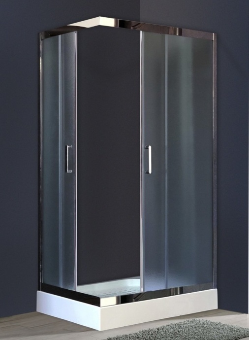 Душевой уголок Royal Bath HPD 120х120 профиль хром стекло рифленое  RB1212HPD-C-CH - 0