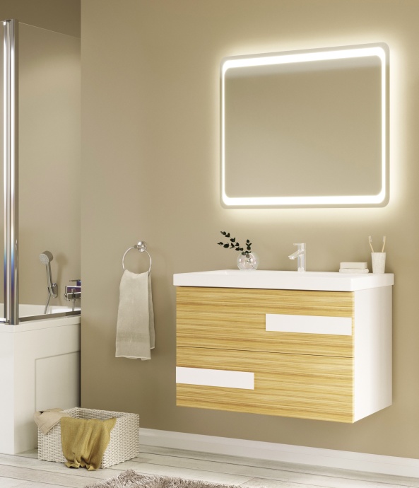 Зеркало в ванную Marka One Eco 80 см (У52208) 4604613324599 - 1
