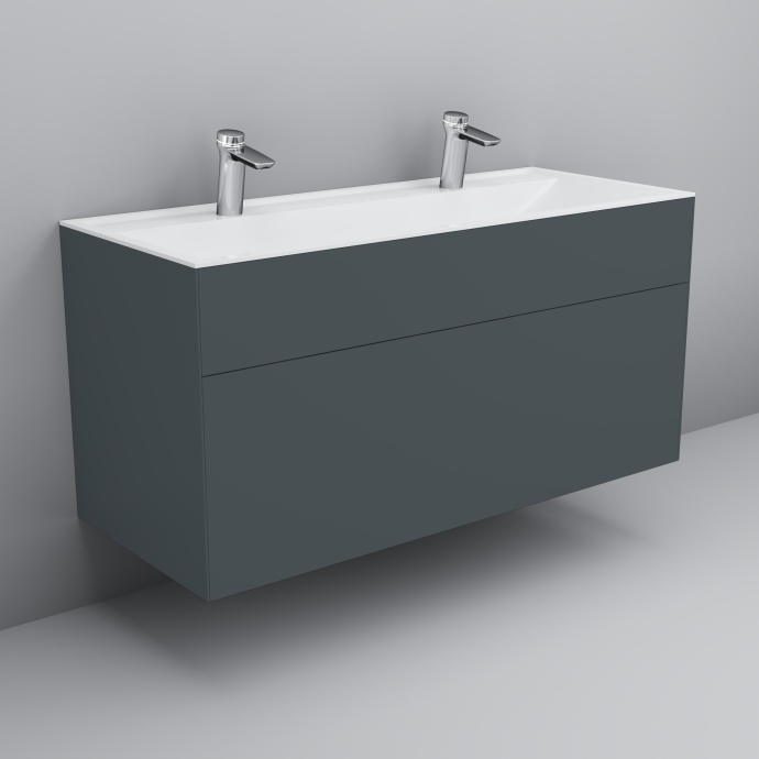 Мебель для ванной Am.Pm Inspire V2.0 120 графит матовый - 1