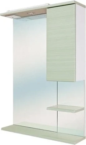 Зеркало-шкаф Onika Элита 60 R с подсветкой, белый - зеленый 206022 - 0