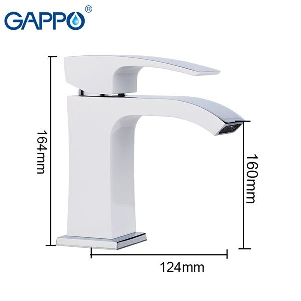 Смеситель для раковины Gappo хром глянцевый G1007-1 - 8