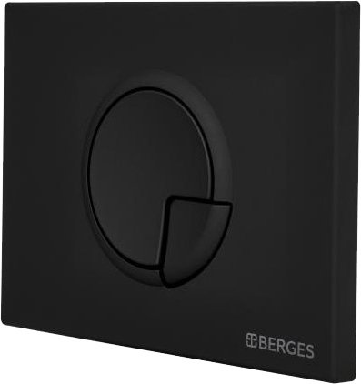 Кнопка смыва Berges Wasserhaus Novum R5 чёрный, матовый 040025 - 2