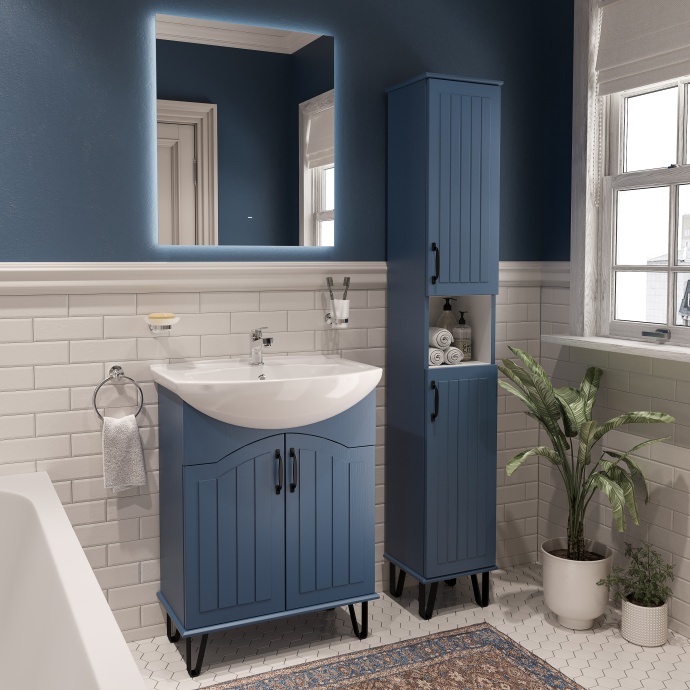 Мебель для ванной DIWO Сочи 65 синяя 564076 - 1