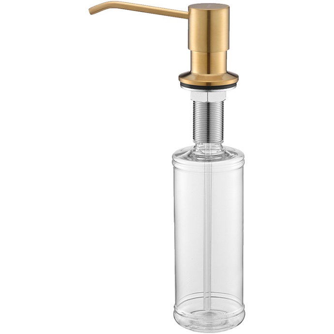 Дозатор для жидкого мыла Paulmark Rein брашированное золото D002-BG - 0