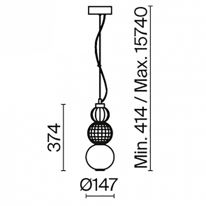 Подвесной светильник Maytoni Collar P069PL-L16G3K - 3