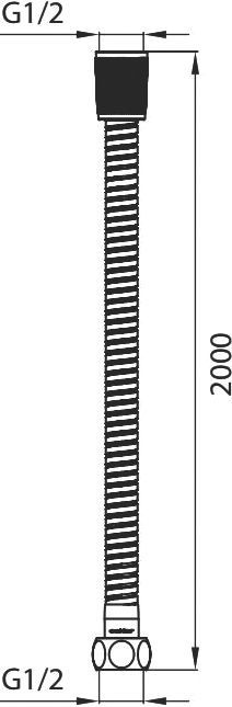 Душевой шланг Milardo 220S200M19 200 см - 2