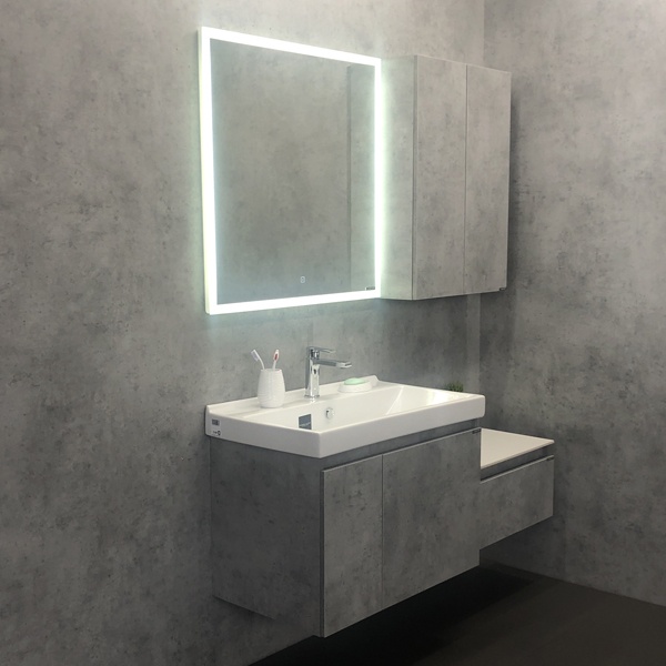 Мебель для ванной Comforty Осло 80, подвесная, бетон светлый - 1