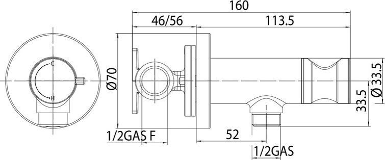 Гигиенический душ Bossini Paloma Flat Mixer Set со смесителем E37011B E37011B.030 - 1