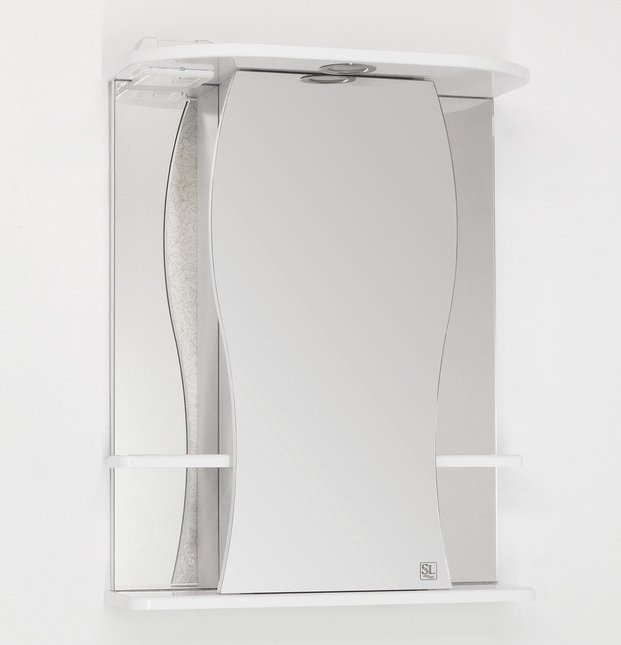 Зеркало-шкаф Style Line Эко Волна Лорена 55/С белый ЛС-00000120 - 0