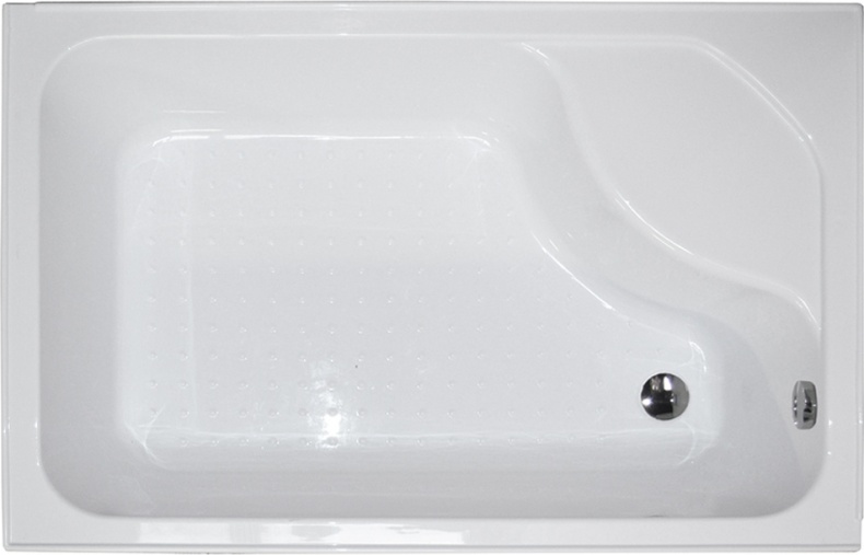 Душевой уголок Royal Bath BP 120х80 R профиль белый стекло прозрачное RB8120BP-T-R - 3