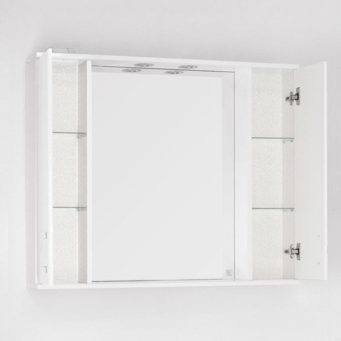 Зеркало-шкаф Style Line Эко Стандарт Панда 100/С белый ЛС-00000239 - 1