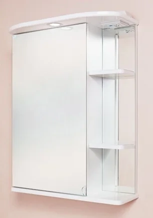 Зеркало-шкаф Onika Карина 55 L с подсветкой, белый  205512 - 1