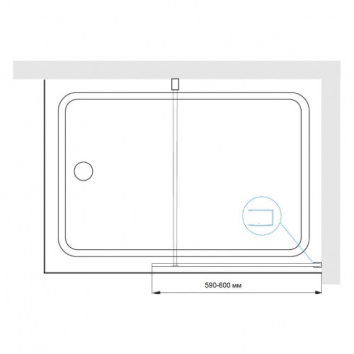 Шторка на ванну RGW Screens SC-051B 60х150 профиль черный стекло прозрачное 351105106-14 - 4
