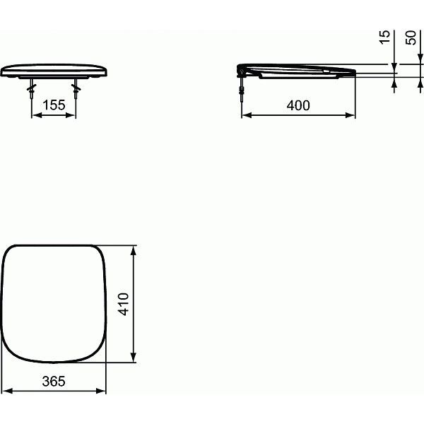 Крышка-сиденье для унитаза Ideal Standard Esedra с микролифтом белый T318301 - 2