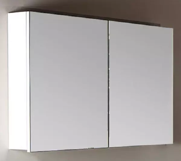 Зеркало-шкаф Vallessi 80 белый глянец с подсветкой  547-W - 0