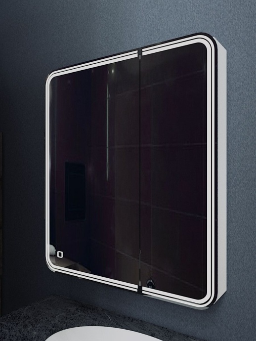 Зеркало-шкаф с подсветкой, левый ART&MAX VERONA  AM-Ver-800-800-2D-L-DS-F - 0