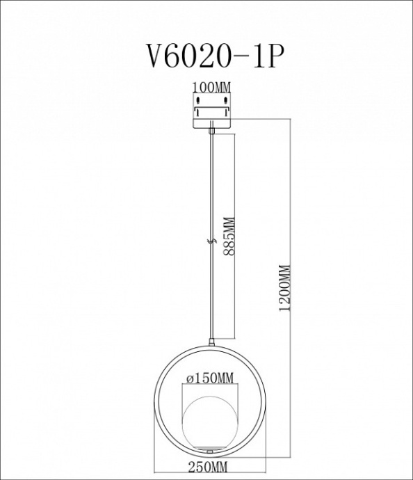 Подвесной светильник Moderli Barocco V6020-1P - 1