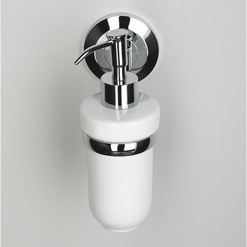 Дозатор для жидкого мыла WasserKraft Rhein хром - белый K-6299C - 1
