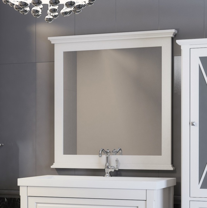 Мебель для ванной Opadiris Палермо 90 белая матовая - 3