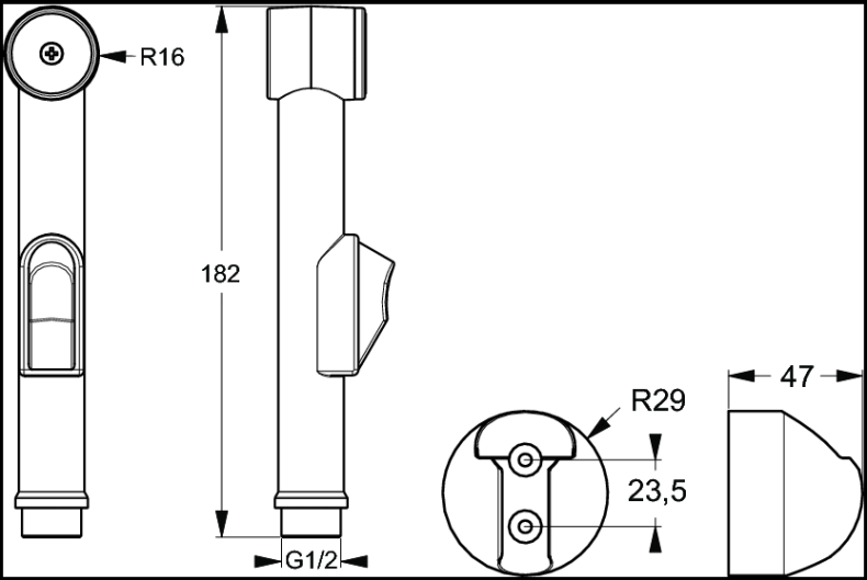 Гигиенический душ Ideal Standard   B960941AA - 2