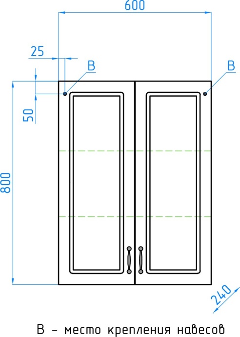 Шкаф Style Line Олеандр-2 60 Люкс, белый ЛС-00000305 - 7